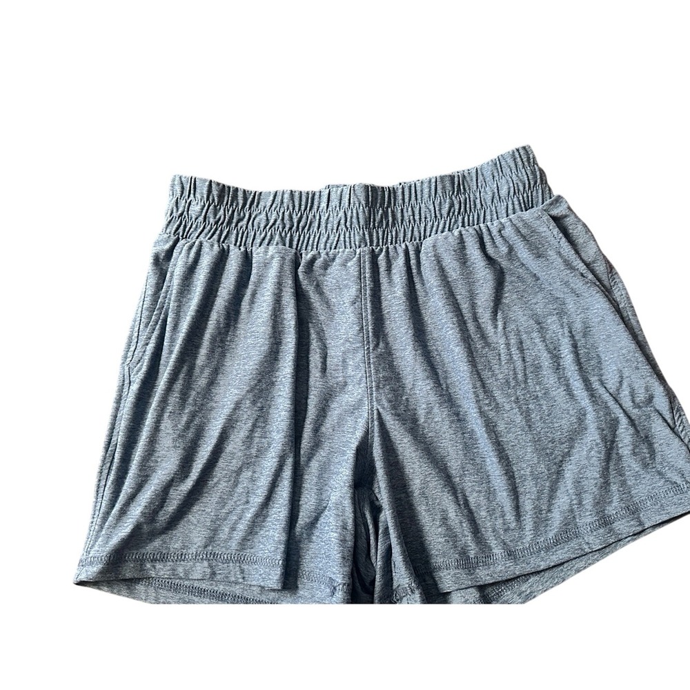 Athletic Works ButterCore Heather Blue Shorts Kids Medium 8-10 Elastic Waist